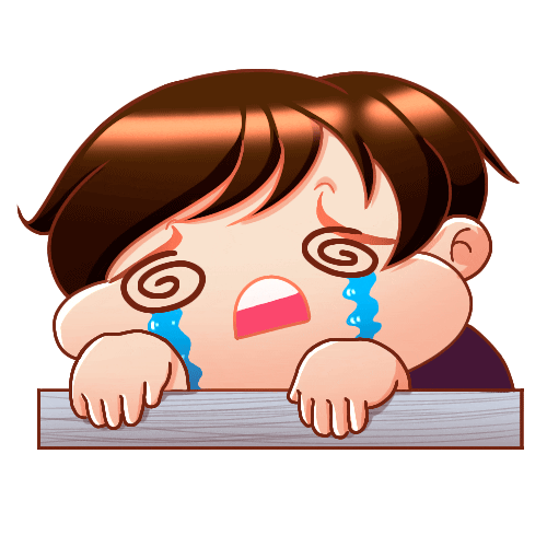 Tired Sticker