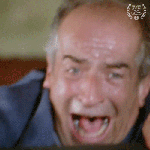 Scared Louis De Funes GIF by Atlanta Jewish Film Festival Find