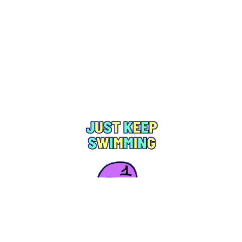 Quote Swimming Sticker by Dovemania!