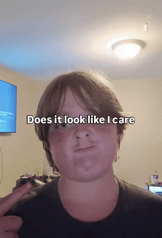 Kid Does It Look Like I Care GIF