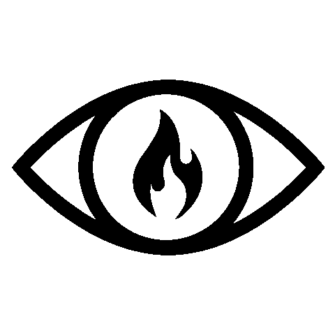 Fire Burn Sticker by Hopeless Records