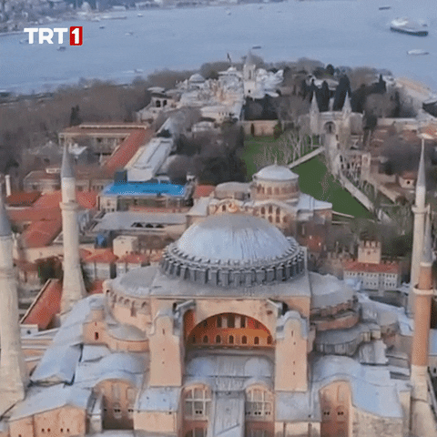 Hagia Sophia Drone GIF by TRT