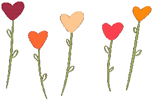 Flowers Hearts Sticker by OneSquigglyLine