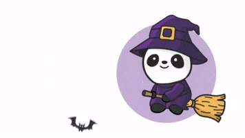 Halloween Witch GIF by The Cheeky Panda