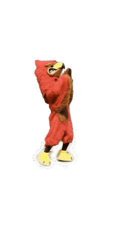 Red Hawks Dancing Sticker by LaGuardia Community College