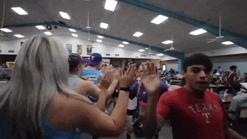 High Five Duck Camp GIF by Tarleton State University