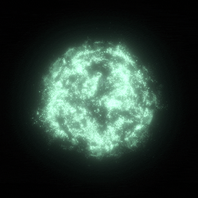 xponentialdesign hot loop space green GIF