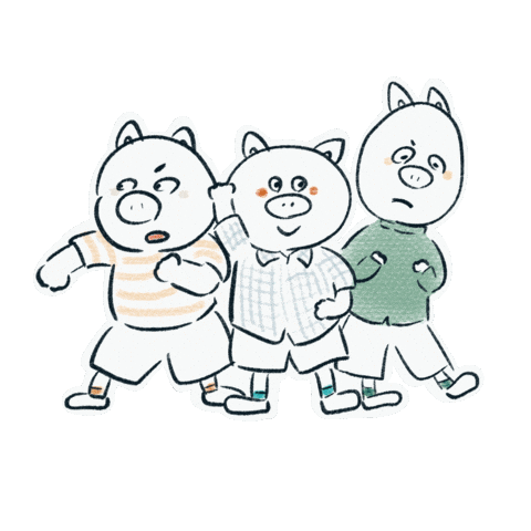Japanese Pig Sticker