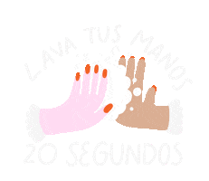 Hands Corona Sticker by Mari Briceno