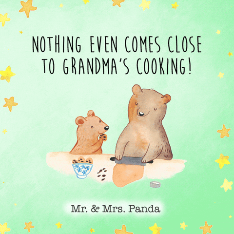 Grandma Cooking GIF by Mr. & Mrs. Panda