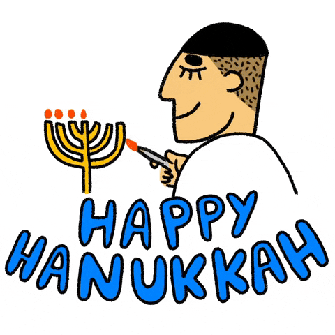 December Jewish GIF by Monique Wray