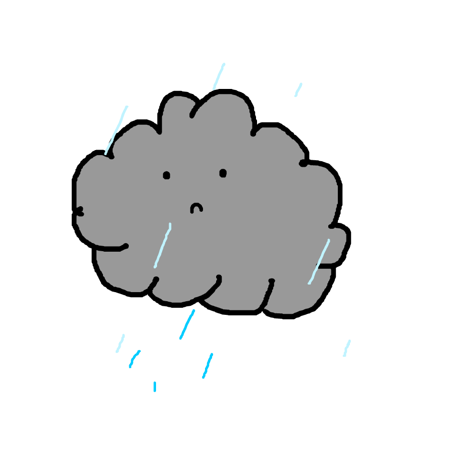 Sad Rain Sticker by SiteDex Hosting for iOS & Android | GIPHY