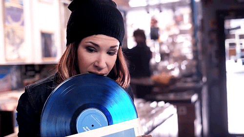 Blue Vinyl GIF
