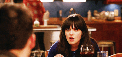 Zooey Deschanel Annoyed animated GIF