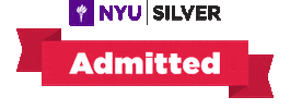 Admitted Sticker by NYU Silver
