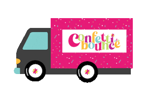 DFW Confetti Bounce Sticker