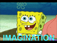 spongebob squarepants gif imagination