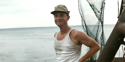 Tom Hanks Laughing Forest Gump Wave Gifs - Jerry And Marge Go Large
