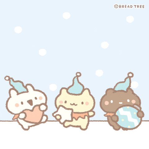 happy merry christmas GIF by BREAD TREE