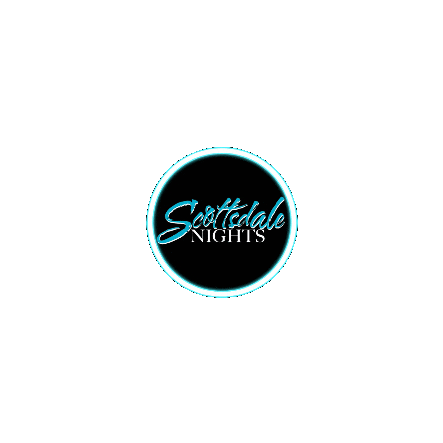 Circle Round Sticker by Scottsdale Nights