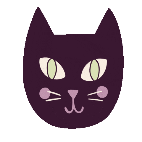 Cat Halloween Sticker by Happy Mouse Studio