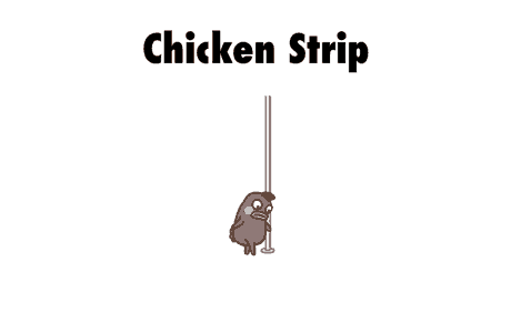Chicken strips or chicken nuggies