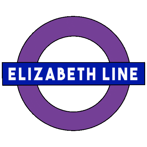 London Underground Elizabeth Sticker by Transport for London