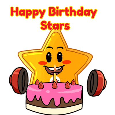 Happy Birthday Stars Sticker by Star Radio 1073 FM