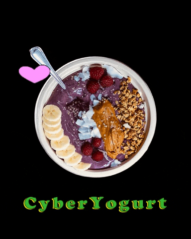 cyberyogurt delicious frozen yogurt acai bowl pitaya bowl GIF