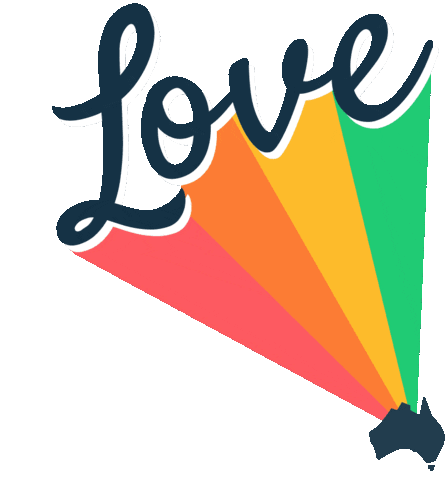 Rainbow Love Sticker by Easil