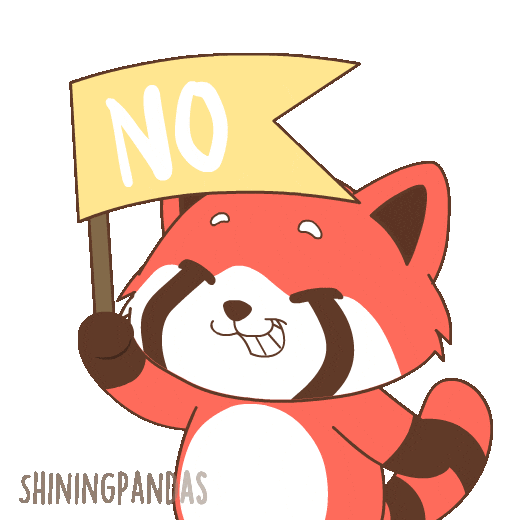 No Way Panda Sticker