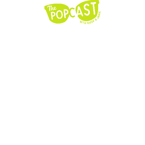 The Popcast with Knox and Jamie Sticker