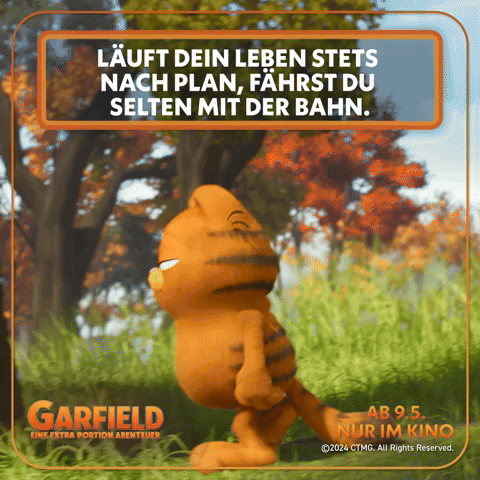 Train Garfield GIF by Sony Pictures Germany