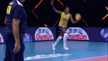 Jumping Ready To Serve GIF by Volleyball World