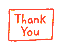 Thanks Thank You Sticker by Lizzy Itzkowitz