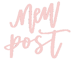 New Post Calligraphy Sticker