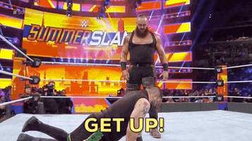 Get Up Reaction GIF by WWE