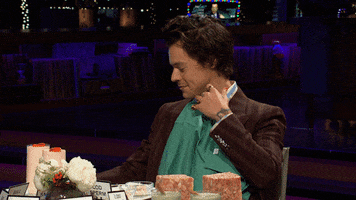 Harry Styles Eating GIF by The Late Late Show with James Corden