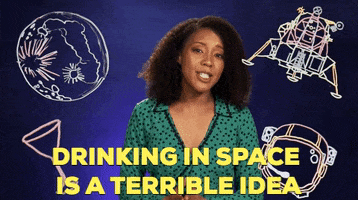 becausescience space drinking nerdist because science GIF