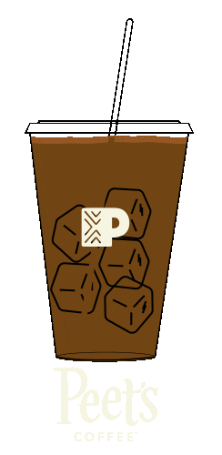 Iced Coffee Drink Sticker by Peet's Coffee