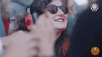 Happy Put Your Hands Up GIF by Silent Disco Club