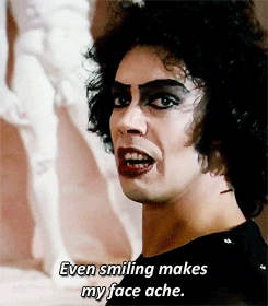 rocky horror picture show smiling GIF