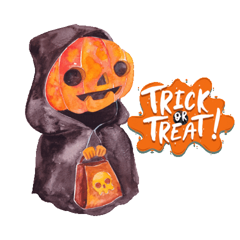 Trick Or Treat Halloween Sticker