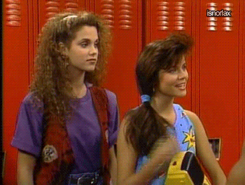 saved by the bell hair flip GIF