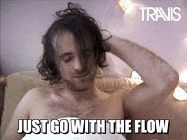 Calm Down Long Hair GIF by Travis