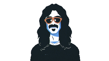 80S Valley Sticker by Frank Zappa