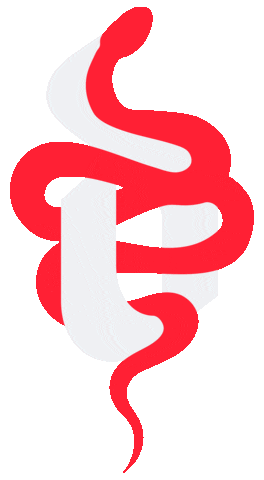 Redsnake Sticker by Daring Creative Co.