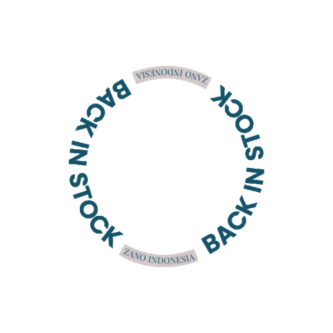 Fashion Back In Stock Sticker by Zano Indonesia