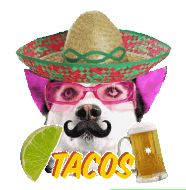 Party Dog Sticker by SWAGGY WOLFDOG