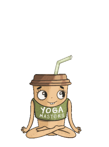 Coffee Yoga Sticker